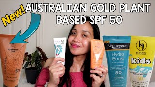 AUSTRALIAN GOLD PLANT BASED SPF50 WITH ALOE & COCONUT/ BEST SUNSCREEN  OF TARGET