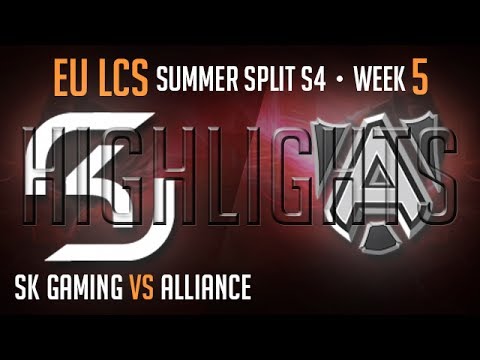 SK Gaming vs Alliance Highlights EU LCS Summer 2014 Wembley Week 5 Day 1 SK vs ALL S4 W5D1