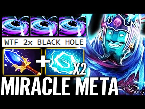 🔥 MIRACLE WTF META 4Man Electric Black Hole 2x Cancer - GOD Storm Spirit Scepter Dota 2 Pro MID
