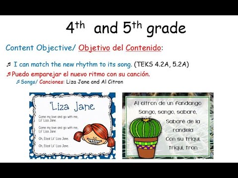 4th and 5th grade Music Lesson Dotted Quarter and an Eighth