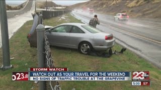 Road conditions at the Grapevine