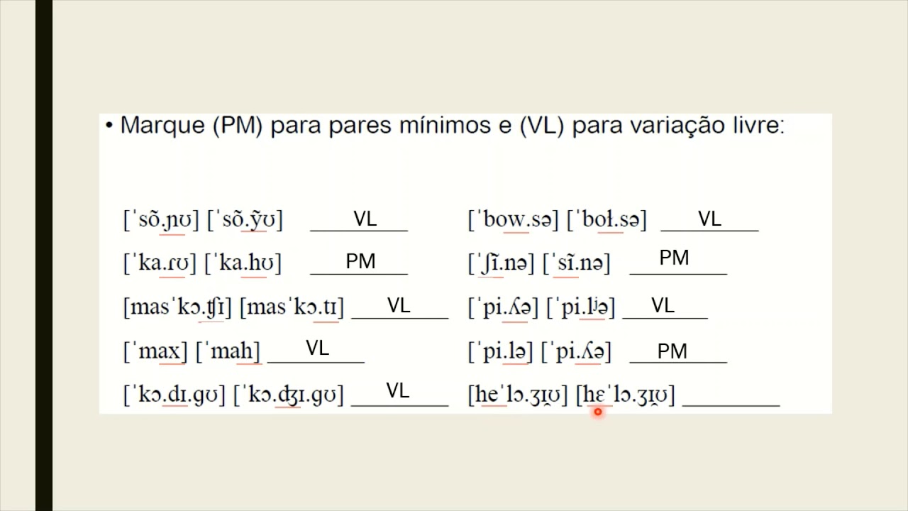 Aula 08 - Fonêmica: revisão