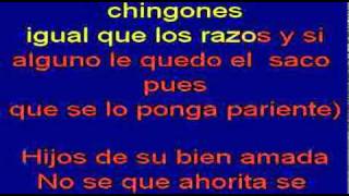 los razos - chingon de chingones con letra