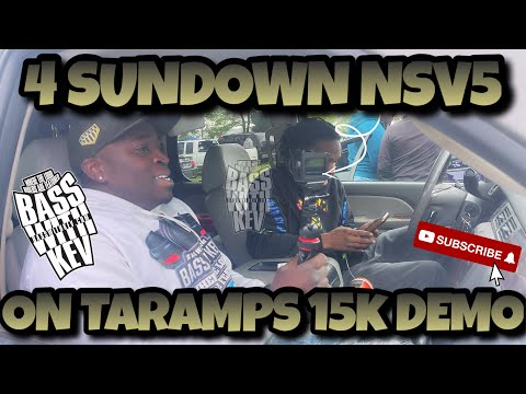 4 SUNDOWN AUDIO NSV5 SUBWOOFERS ON TARAMPS BASS15K DEMO