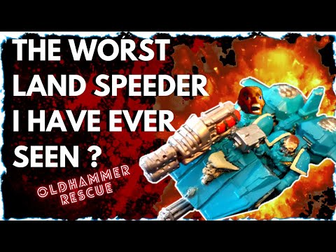 RESTORING & PAINTING SPACE MARINE LAND SPEEDER (CAN IT BE DONE?) OLDHAMMER 40K