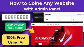How to Clone Any Website Using Free AI (Frontend + Backend ) | Full Guide