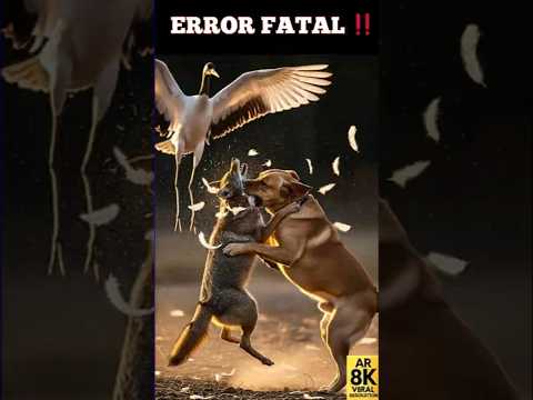 Labrador SALVA a Ave del Ataque de Coyote  #shorts