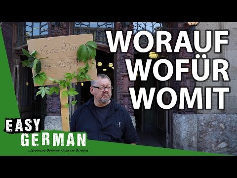 Wofür, worauf, womit - Wo-Words | Super Easy German (81)