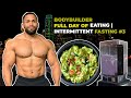 Bodybuilder Full Day of Eating | Intermittent Fasting #3 | How to Track Your Macros with MyNetDiary