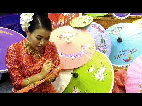 Best Designer Umbrella and Hand-Fans of Thailand at TTF 2017 Kolkata India