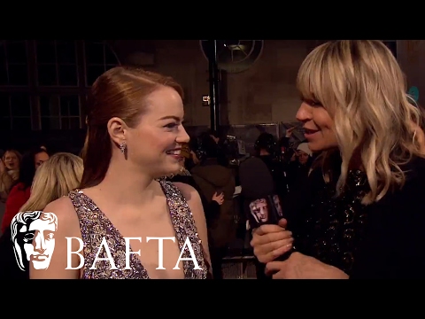 Emma Stone Red Carpet Interview | BAFTA TV Film Awards 2017