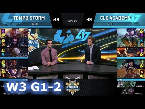 CLG Academy vs Tempo Storm (w/ Freeze & Selfie) Game 2 | Week 3 S7 NA CS Summer 2017 | CLGA vs TS G2