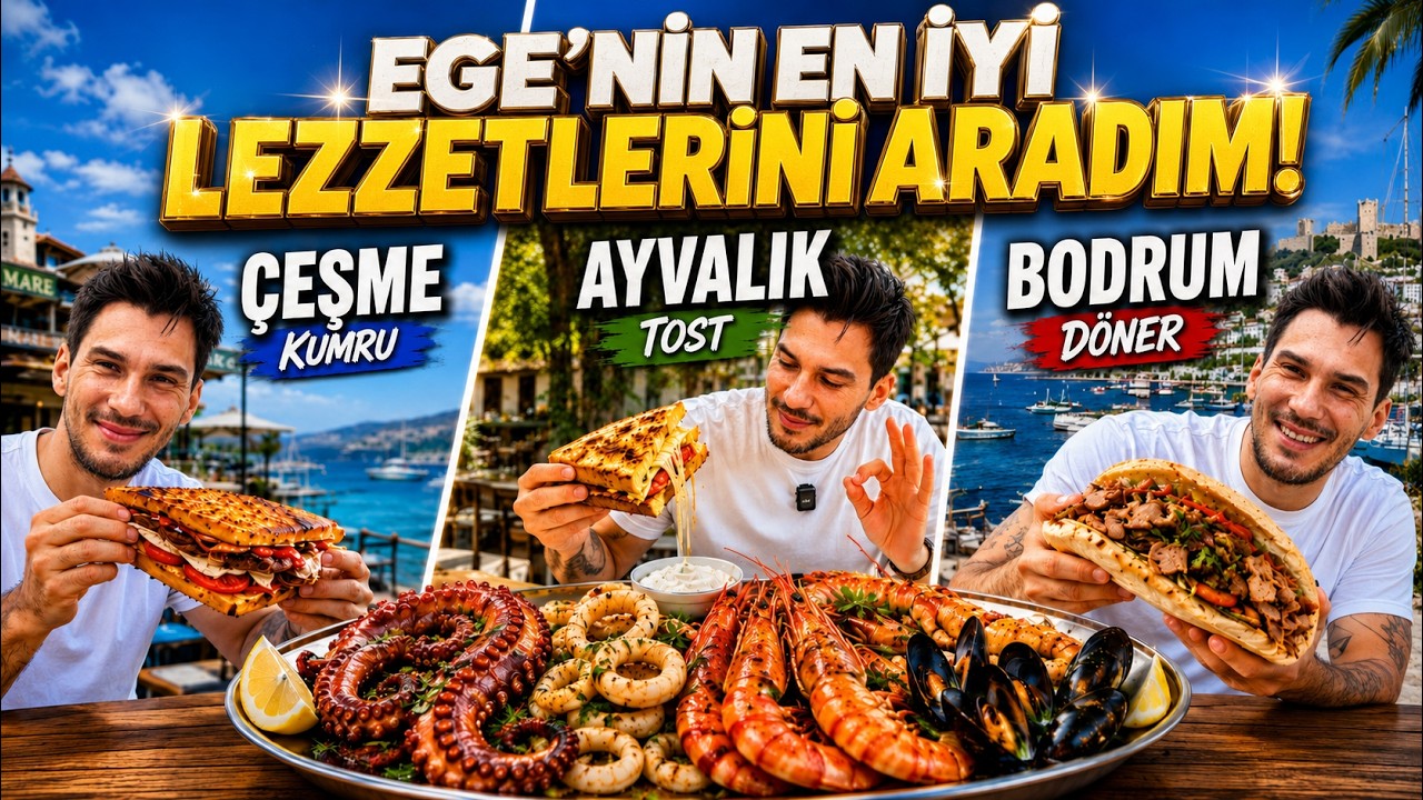 EGE'NİN EN İYİ LEZZETLERİNİ ARADIM (BODRUM - ÇEŞME - AYVALIK)