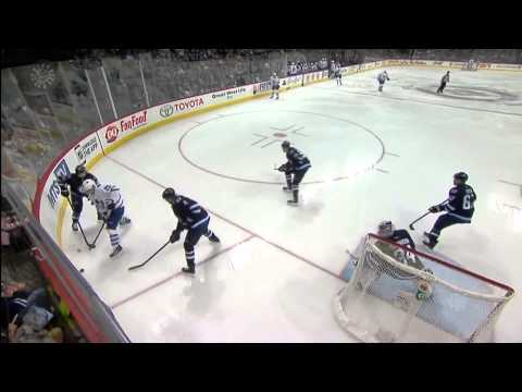 Santorelli Goal - Leafs 1 vs Jets 0 - Jan 3rd 2015 (HD)