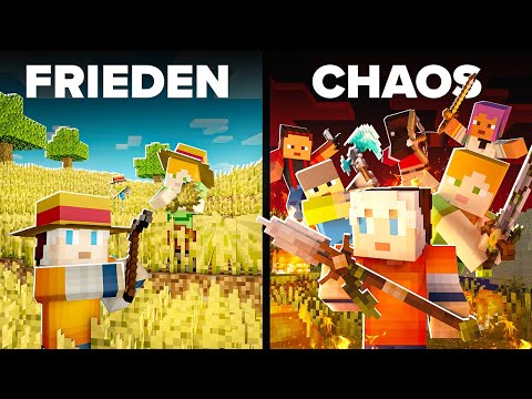 200 Spieler simulieren ein Zivilisation in Minecraft Hardcore - LukeTopia 3