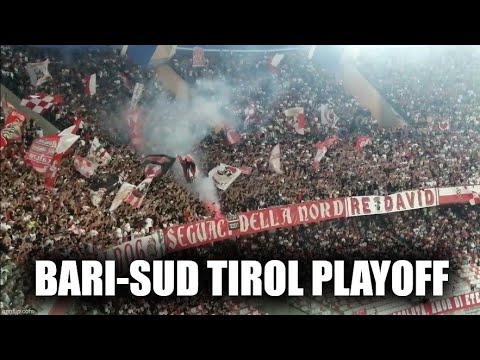 Bari-Sud Tirol, playoff Serie B [02/06/2023] VIDEOTIFO PRIMO TEMPO CURVA NORD BARI