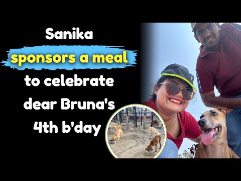 Sanika sponsors a meal to celebrate dear Bruna's 4th b'day