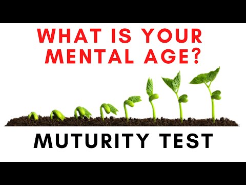 Mental Age Test - Maturity Quiz