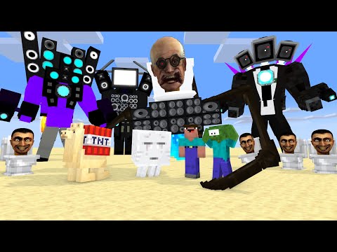 Monster School: ALL SKIBIDI TITAN SCIENTIST TOILET VS TITAN SPEAKER HEAD - Minecraft Animation