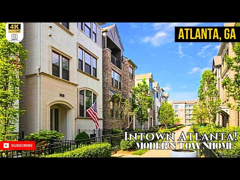 Must See...Tallest MODERN & GATED Townhome in Atlanta's swanky Lindbergh Neighborhood!