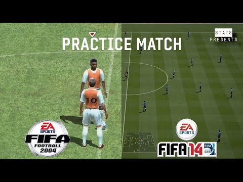 10 Years of FIFA Practice Match (FIFA Football 2004 - FIFA 14) | #FIFAFlashback