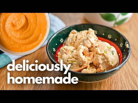 No Churn Sweet Potato Ice Cream | SO EASY RECIPE!