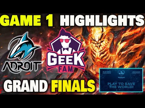 Adroit vs Geek Fam Game 1 Highlights WeSave! Charity Play Grand Finals