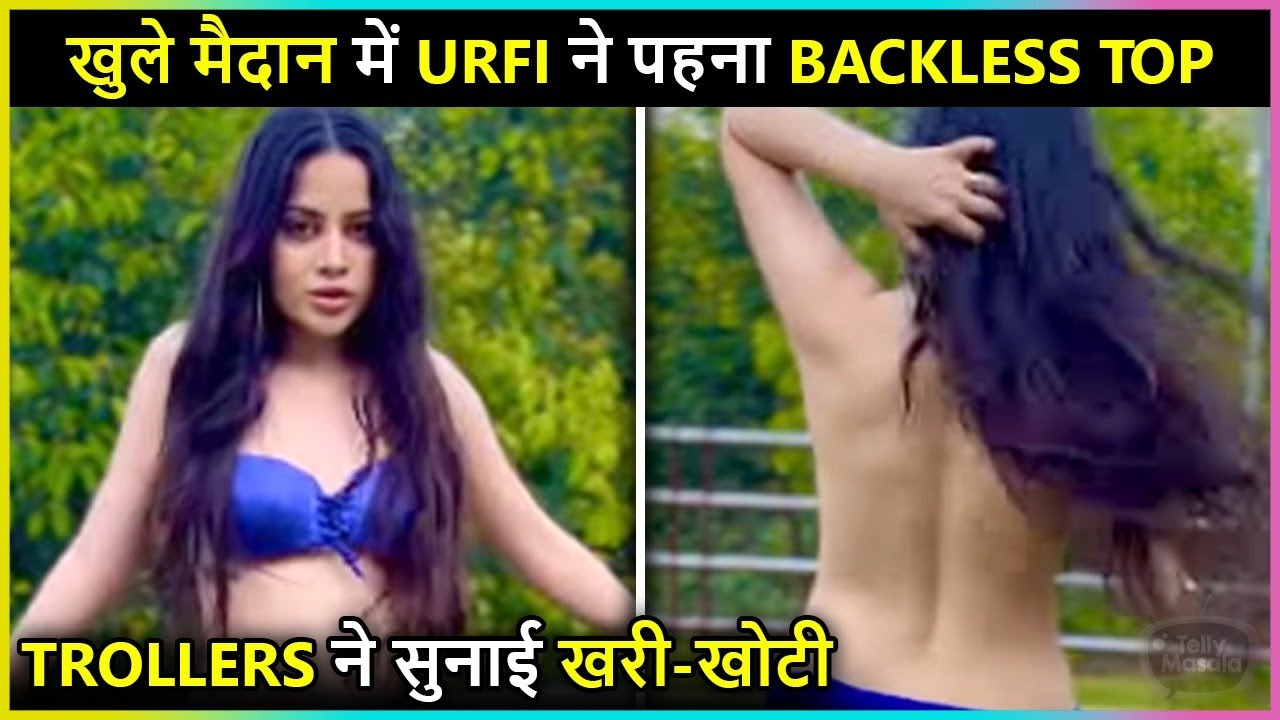 Backless Dress Wear by Urfi's Walk