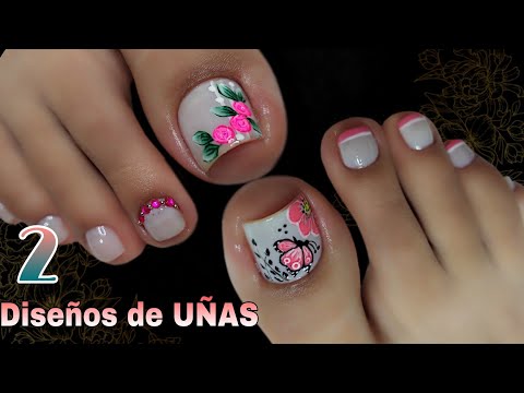 2 DISEÑOS de UÑAS que no te pueden FALTAR EN TU SALA DE BELLEZA/#manoalzada #nailart. 😍