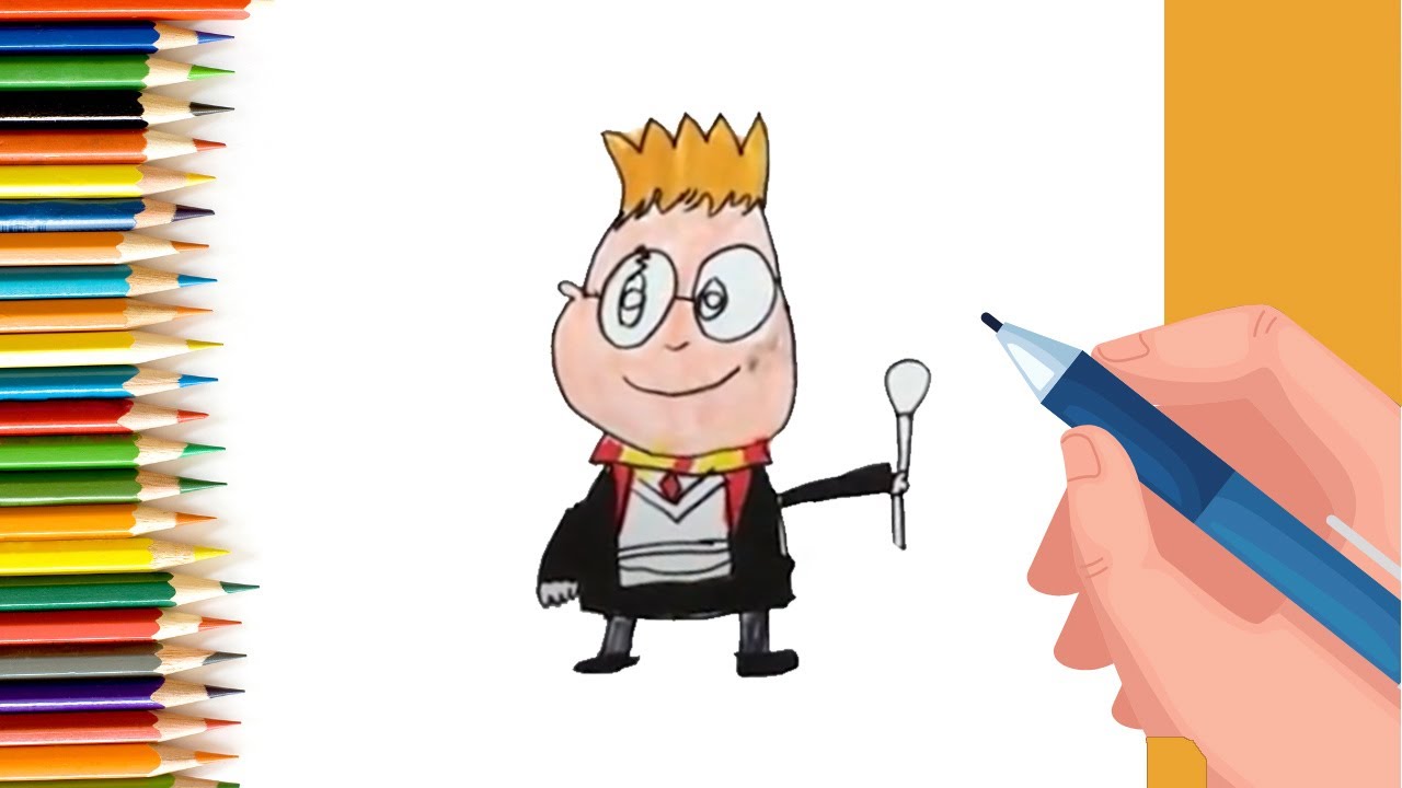 How to draw Harry Potter