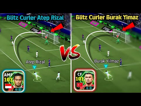 FREE Best Blitz Curler Challenge 🤔 Watch Burak Yilmaz + Atep Rizal Blitz🔥 | Who To Sign🤔 | efootball