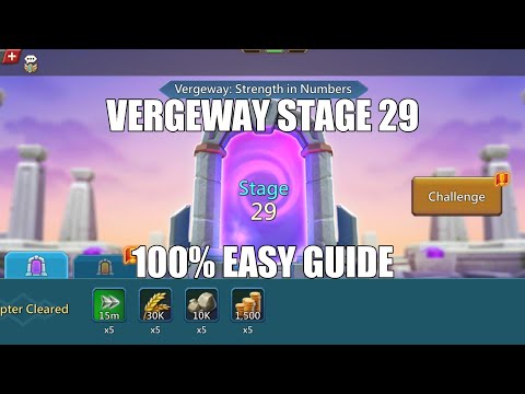 Lords mobile Vergeway Stage 29|Vergeway Strength In Numbers Stage 29 Easiest Guide