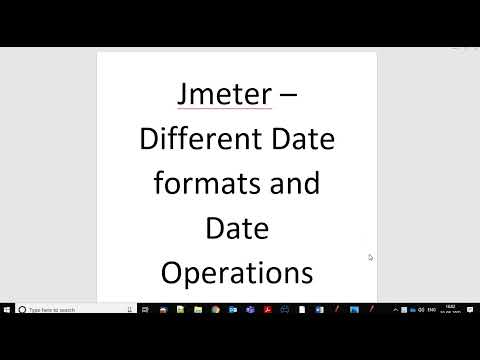 Performance Testing Exper - Jmeter - Date Time Formats and Operations