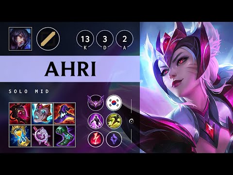Ahri Mid vs Zed - KR Master Patch 25.14
