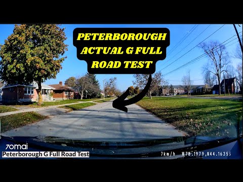 Peterborough G Test Route | Ontario G License Exam