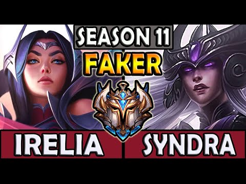 T1 Faker IRELIA MID vs SYNDRA - Patch 10.25 Ranked Korea ✅