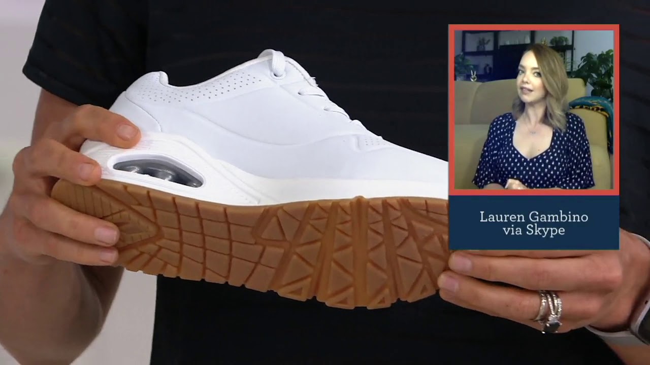 Skechers Lace Up Sneakers - Uno Stand On Air on QVC