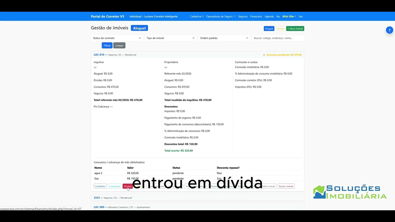 Vídeo do sistema