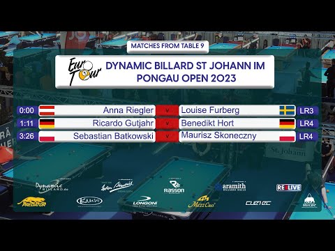 Table 9 DYNAMIC BILLARD Euro Tour Men St Johann im Pongau Open powered by EPBF & REELIVE day 3