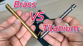 Which Would You Pick? Brass VS Titanium - Ensso Bolt Fountain Pen