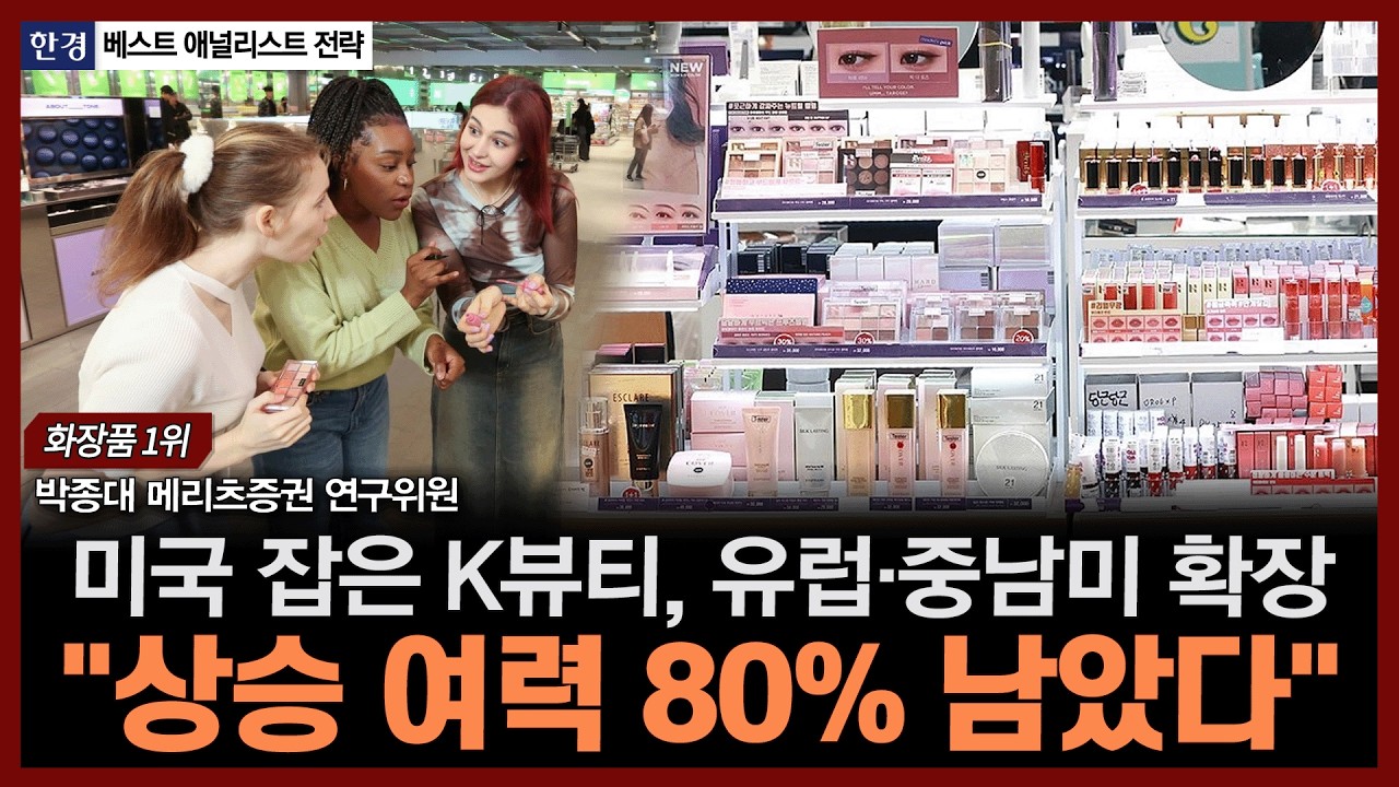 미국 잡은 K뷰티, 유럽·중남미 확장, "상승 여력 80% 남았다"ㅣ#실리콘투 #에이피알 #구다이글로벌