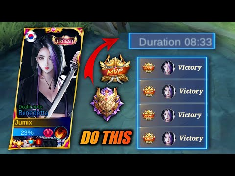 THIS IS HOW TO END THE GAME EARLIER! FOR BENEDETTA USERS! STOP PLAYING AT LATE GAME