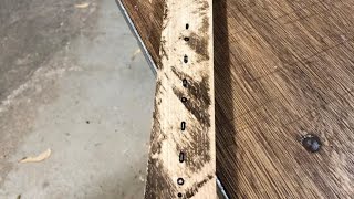 Removing saw marks on wood