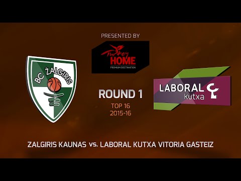 Highlights: Top 16, Round 1, Zalgiris Kaunas 68-89 Laboral Kutxa Vitoria Gasteiz
