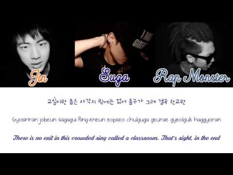 BTS 방탄소년단   School of Tears 학교의눈물 Color Coded Han Rom E