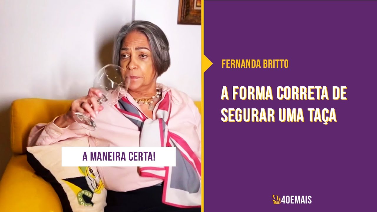 A forma correta de segurar uma taça