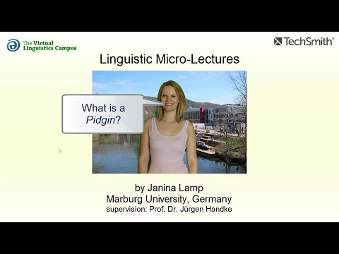 SOC_011 - Linguistic Micro-Lectures: Pidgins