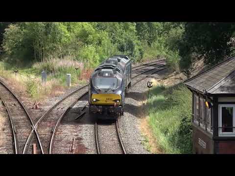 DRS 66421 4V44, DRS 68002 68005 6M56 Berkeley C.E.G.B. to Crewe Coal Sidings (Drs) 04.08.22.