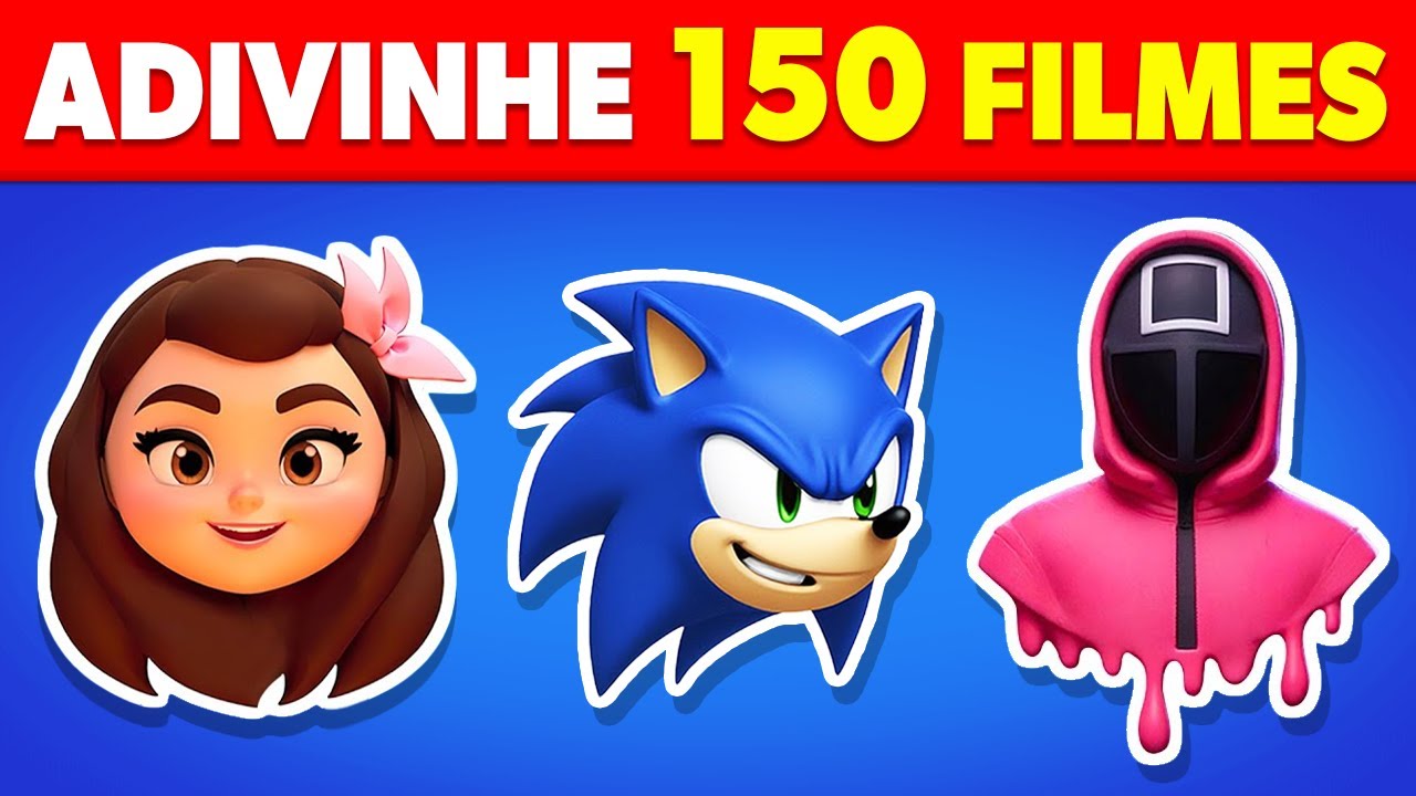 Adivinhe 150 FILMES pelos EMOJIS 🎬🍿 Moana 2, Wicked, Mufasa, Round 6