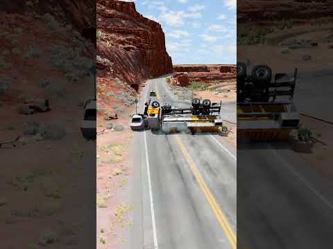 Realistic Highway Car Crashes #64 | BeamNG.drive